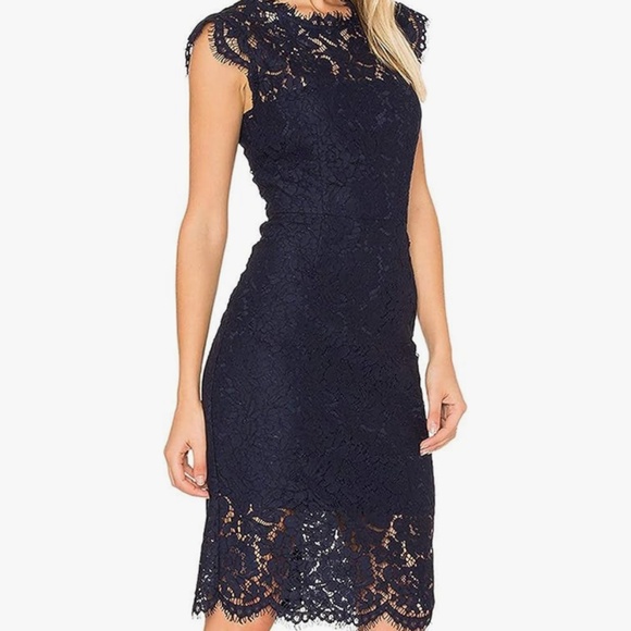 Merokeety Dress, Lace, M, New in Bag, Navy, Midi - Picture 6 of 8